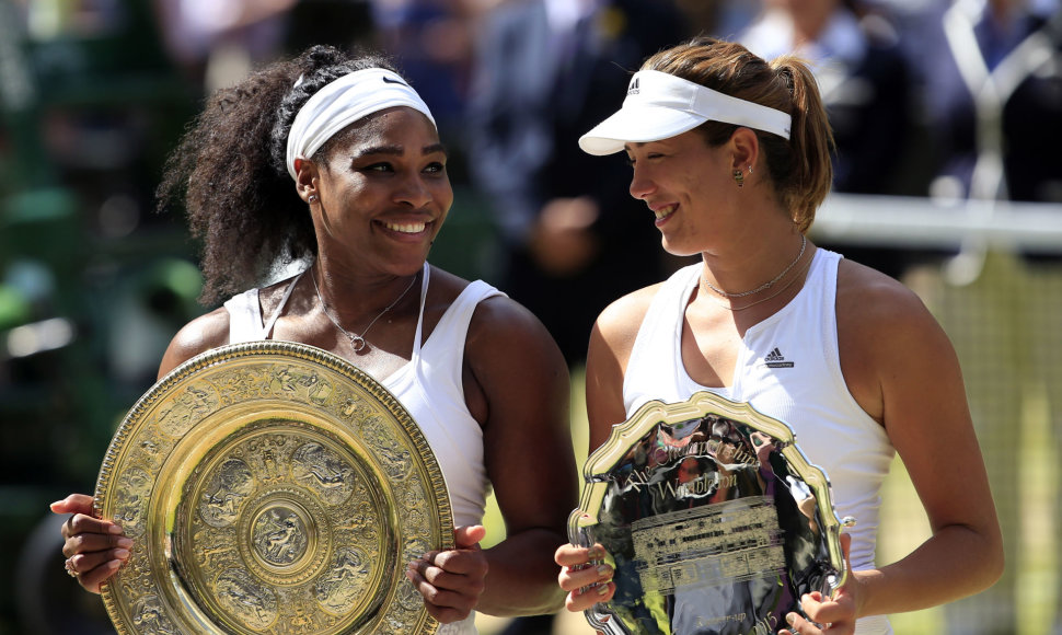 Serena Williams ir Garbine Muguruza