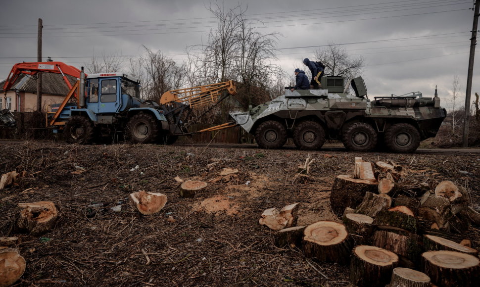 Ukrainiečių traktoristai