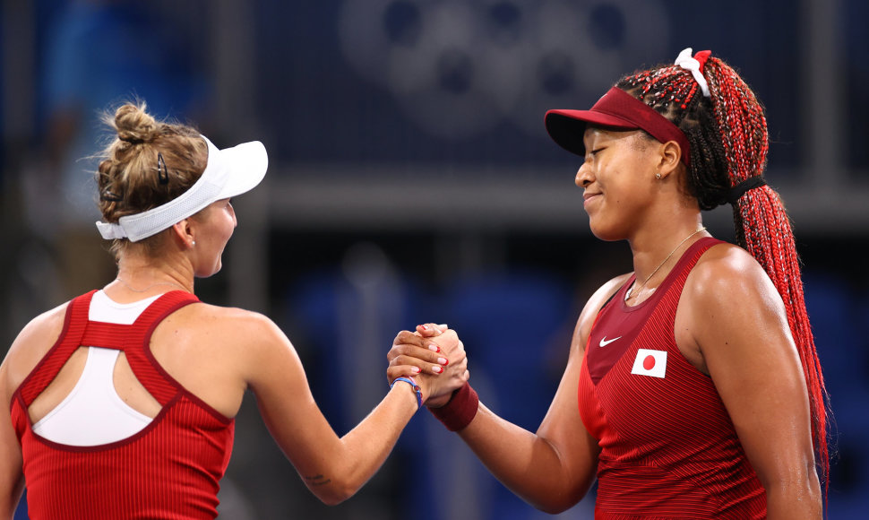 Marketa Vondrousova ir Naomi Osaka