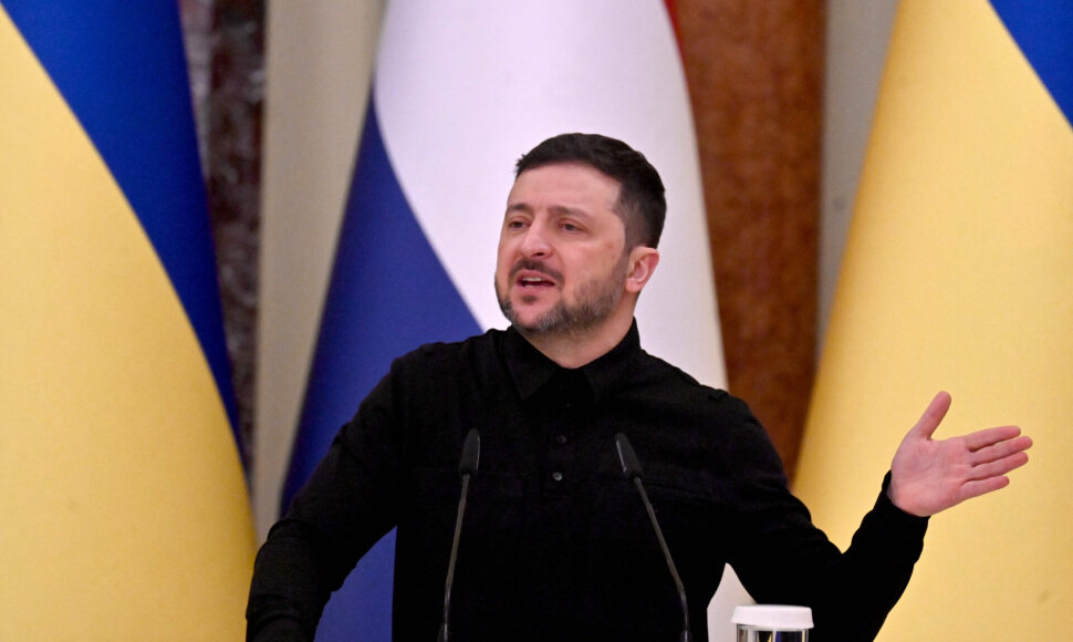 Volodymyras Zelenskis / SERGEI SUPINSKY / AFP