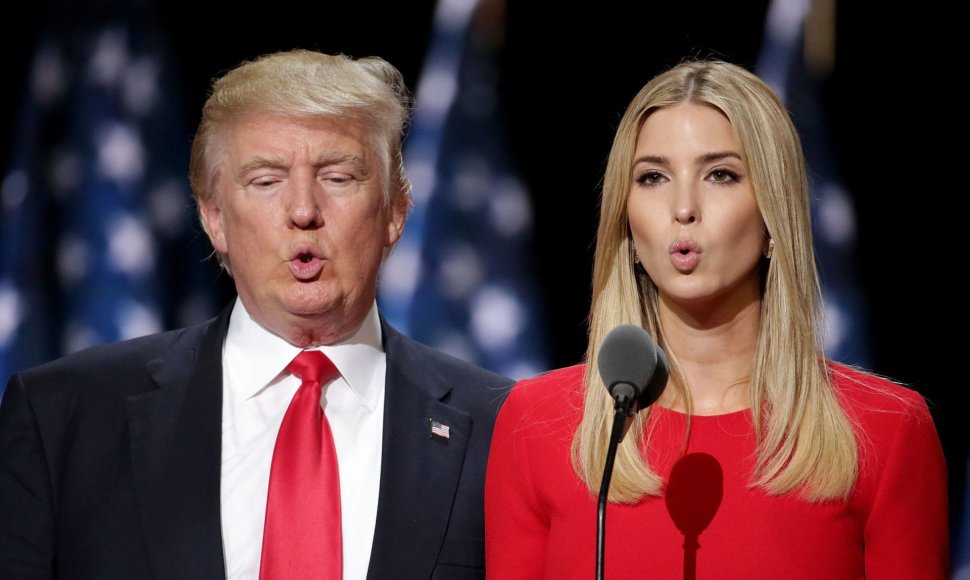 Donaldas Trumpas su dukra Ivanka Trump