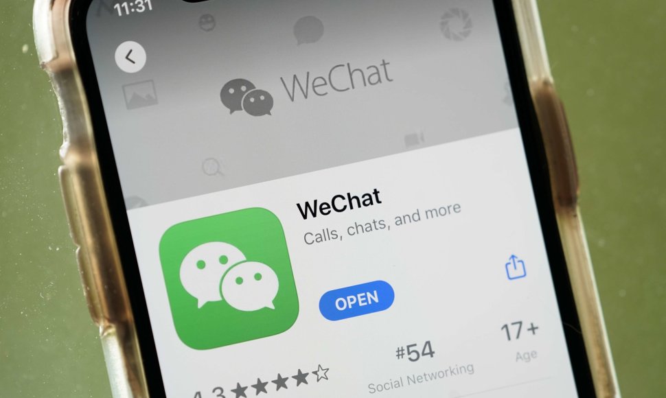 Programėlė „WeChat“ parduotuvėje „Apple App Store“