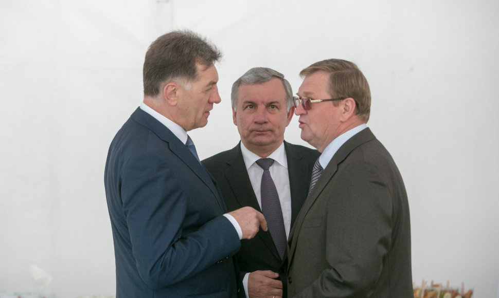 Iš kairės: Algirdas Butkevičius, Rimantas Sinkevičius, Stasys Dailydka
