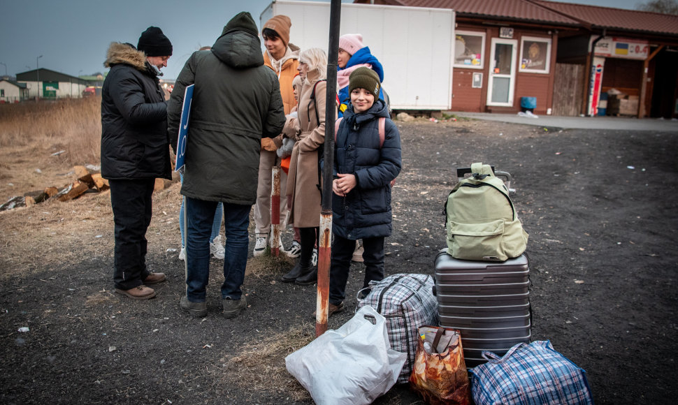 Pabėgėliai iš Ukrainos pasiekė Lenkiją