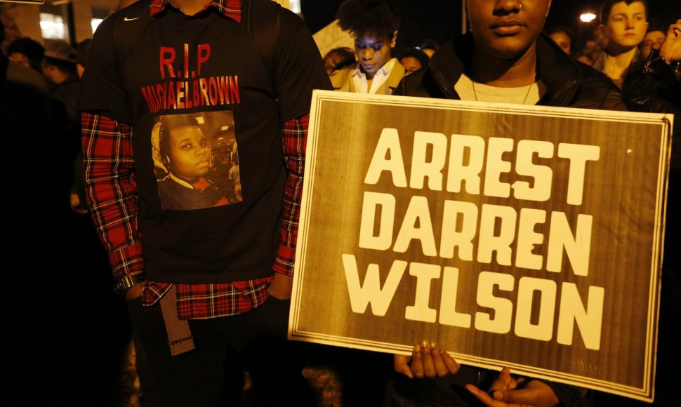 Protestas prieš išteisintą policininką Darreną Wilsoną
