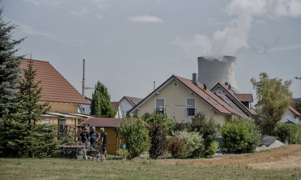 Vokietijos miestelis prie atominės elektrinės