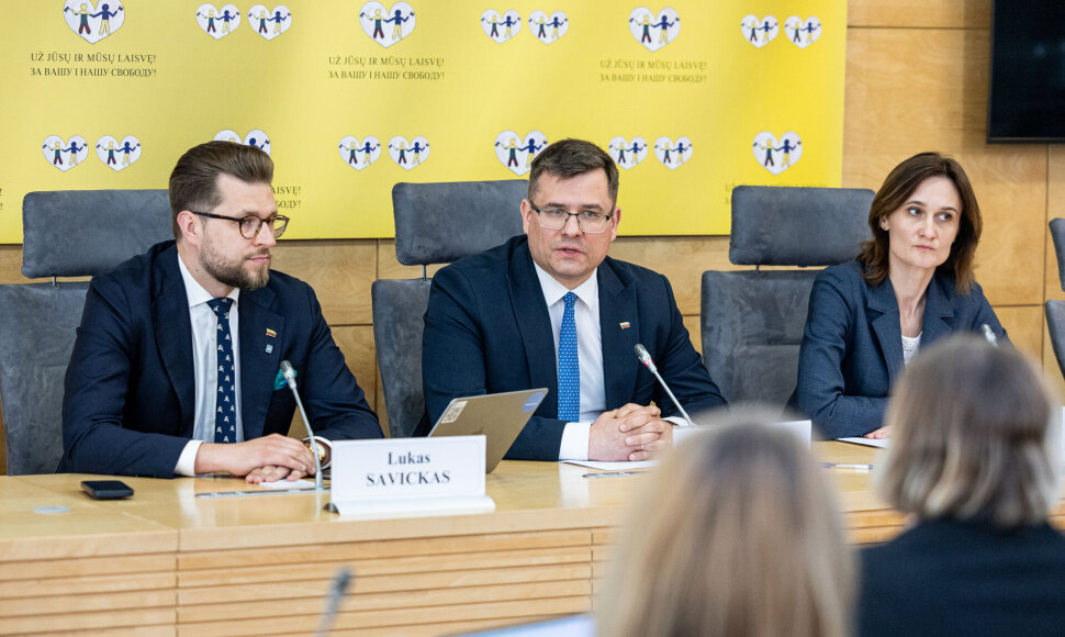 Lukas Savickas, Laurynas Kasčiūnas, Viktorija Čmilytė-Nielsen