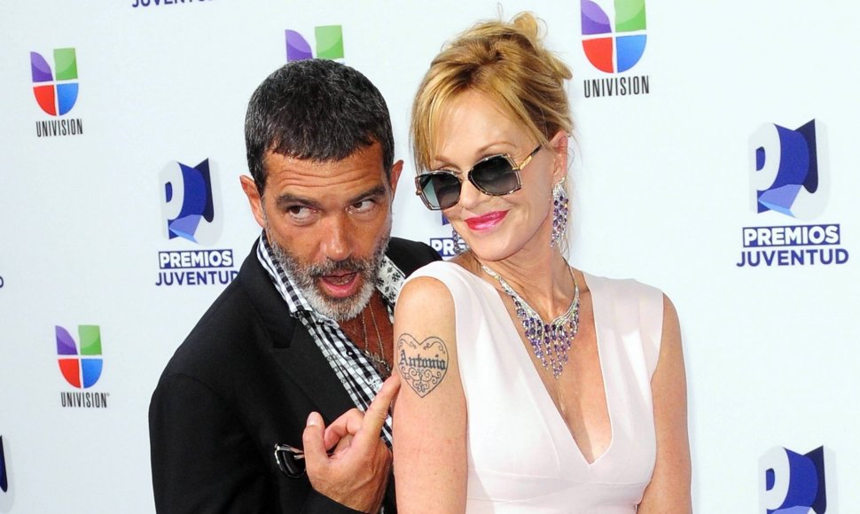 Antonio Banderasas ir Melanie Griffith 