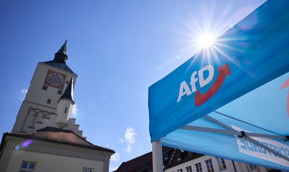 AfD Europos rinkimų kampanija Deggendorfe / Tobias C. Köhler / dpa/picture-alliance