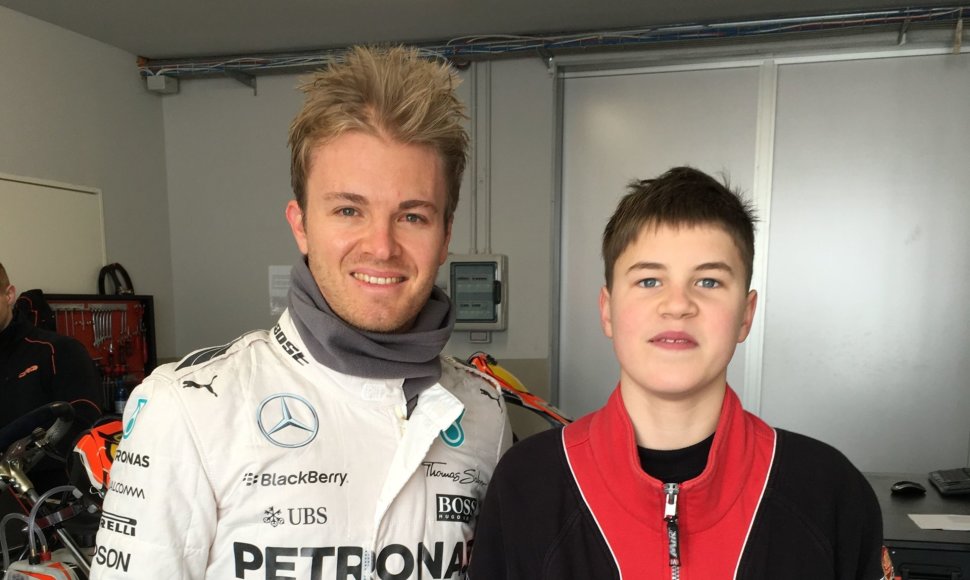 Justas Jonušis ir Nico Rosbergas