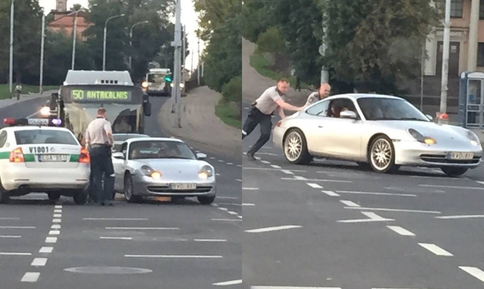 Vilniaus patruliai suskubo į pagalbą „Porsche“ vairuotojai