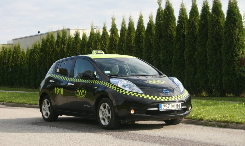 „Nissan LEAF“ taksi elektromobilis Estijoje