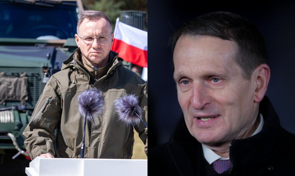 Andrzejus Duda ir Sergejus Naryškinas