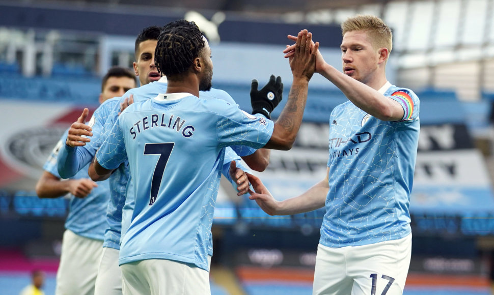 Kevinas De Bruyne ir Raheemas Sterlingas