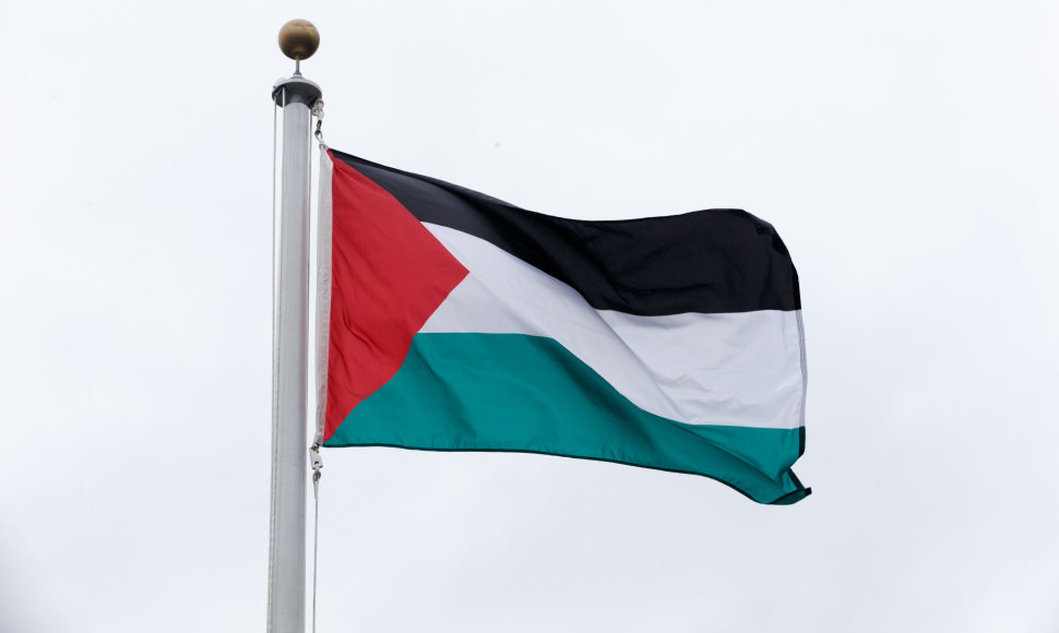 Palestinos vėliavos pakėlimo ceremonija