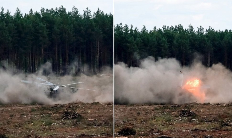 Rusijoje aviacijos šventėje sudužo karinis sraigtasparnis, žuvo lakūnas