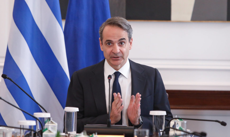Graikijos ministras pirmininkas Kiriakas Micotakis