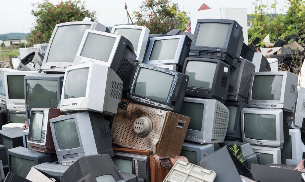 Radioaktyvūs televizoriai sąvartyne