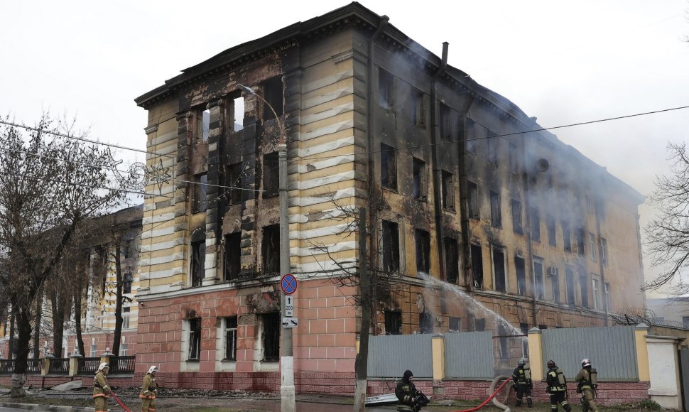 Gaisras Rusijos karinių tyrimų institute Tverėje