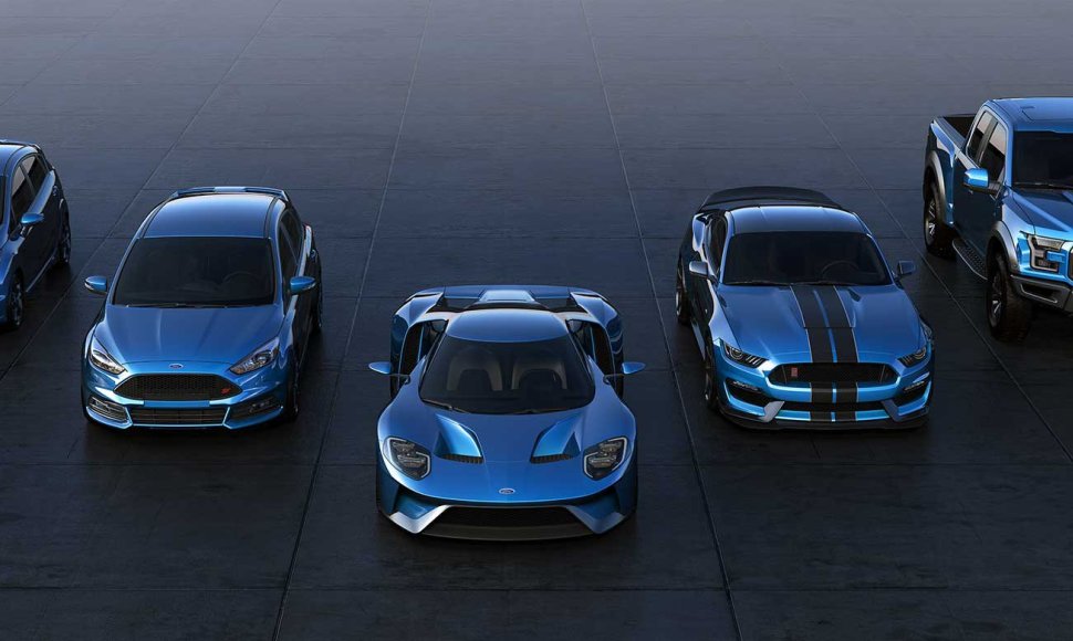 „Ford Performance“ šeima – „Fiesta ST“, „Focus ST“, GT, „Shelby GT350R“, „Raptor“