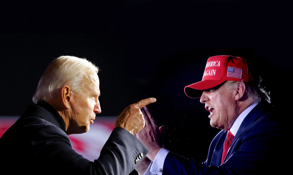 JAV prezidento rinkimai: Joe Bidenas ir Donaldas Trumpas