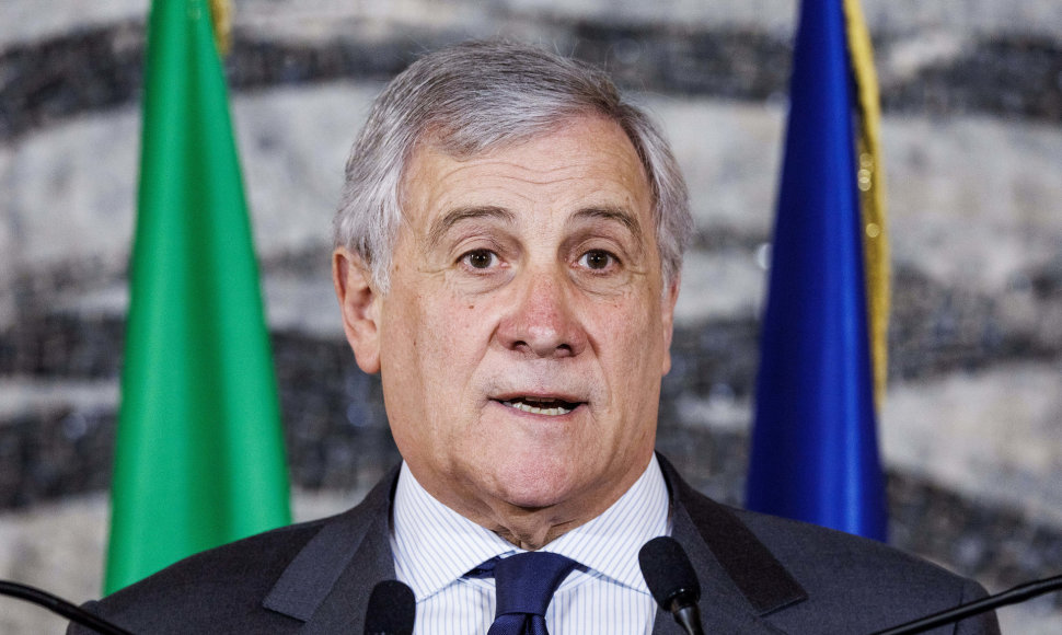 Italijos užsienio reikalų ministras Antonio Tajani