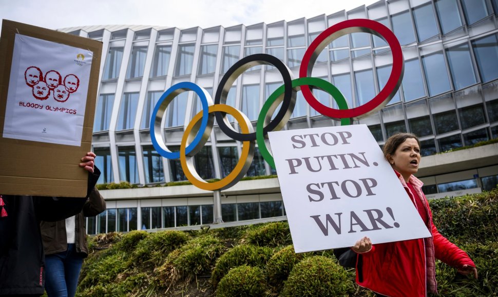 Protestas prieš rusus olimpinėse žaidynėse