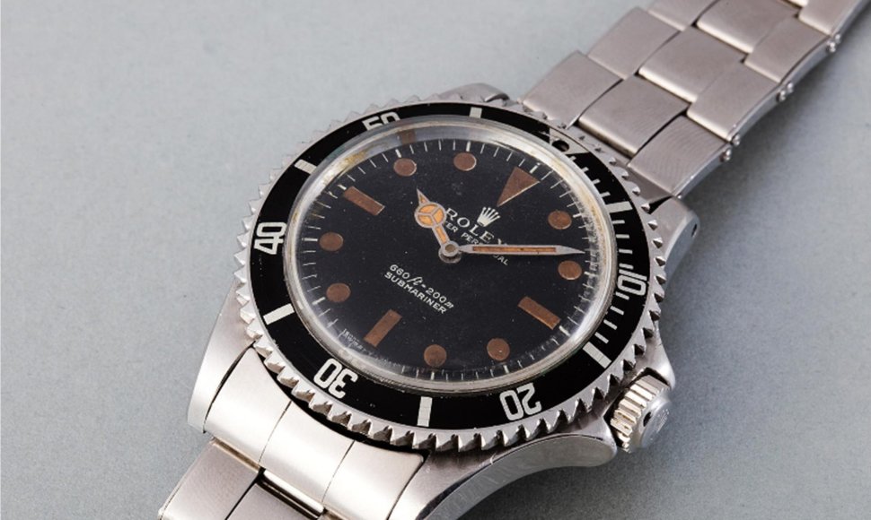 „Rolex“ laikrodis, kurį Rogeris Moore'as dėvėjo vaidindamas Džeimsą Bondą filme „Gyvenk ir leisk mirti“