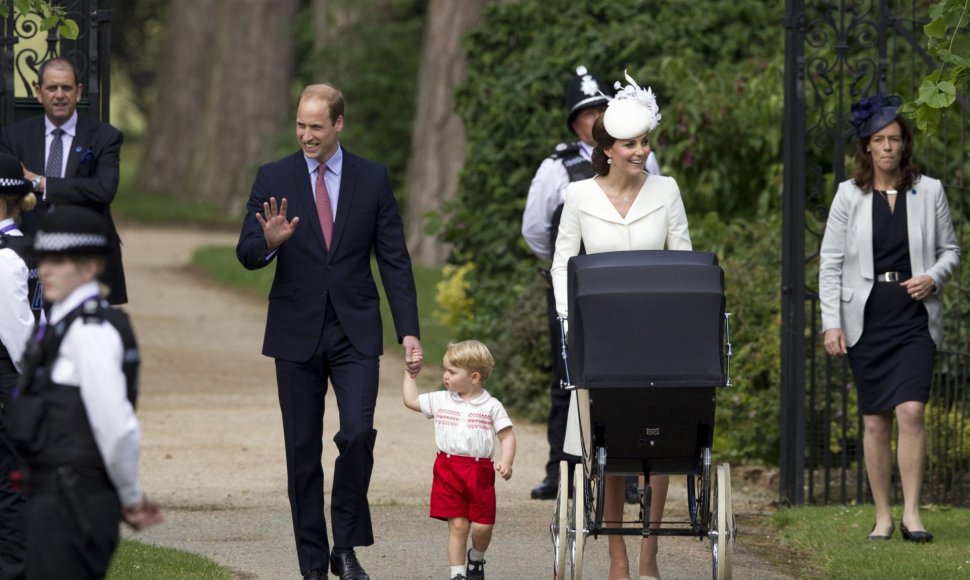 Princas Williamas ir Kembridžo hercogienė Catherine su vaikais