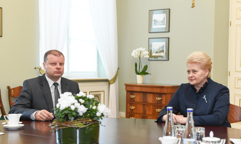 Prezidentės susitikimas su vidaus reikalų ministru Sauliumi Skverneliu