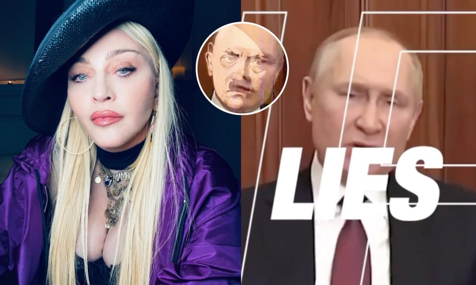 Madonna smerkia V.Putino veiksmus