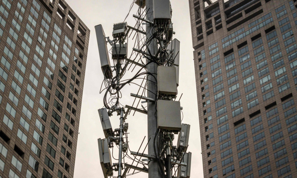 5G ryšio bokštas Pekine
