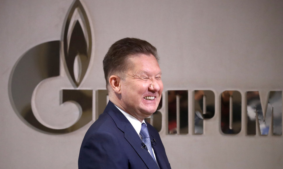 „Gazprom“ vadovas Aleksejus Mileris