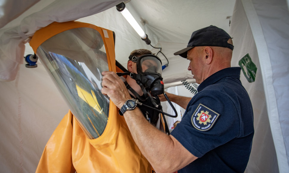 NATO viršūnių susitikimą Vilniuje metu jungtinė pareigūnų CBRN komanda pasiruošusi veikti cheminio, biologinio ir radiologinio incidento metu 