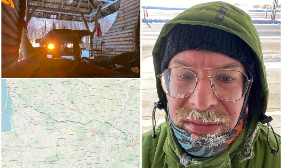 Gediminas Jasas ryžosi 360 kilometrų kelionei namo pėsčiomis