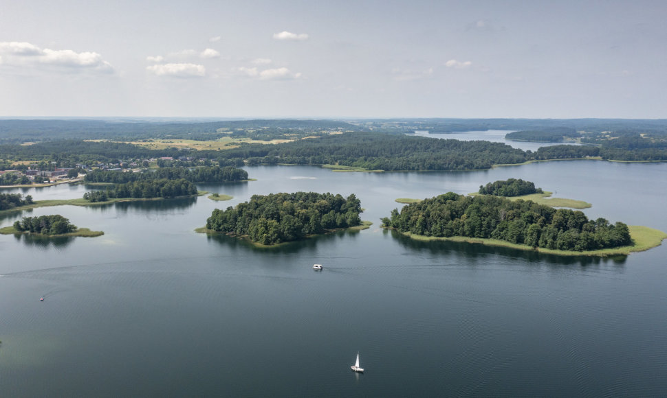 Trakai iš paukščio skrydžio