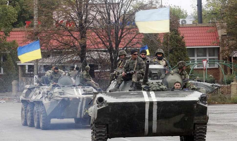 Ukrainos kariai Delbacevo mieste