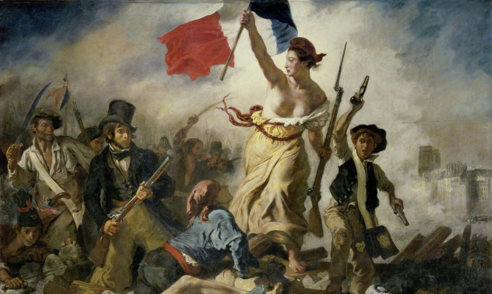 Eugène'o Delacroixo darbas „Laisvė barikadose“