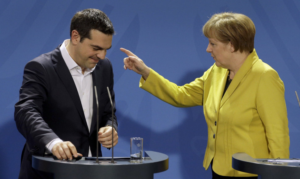 Aleksis Cipras ir Angela Merkel