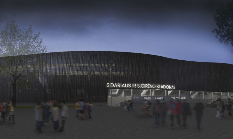 S.Dariaus ir S.Girėno stadiono vizualizacijos