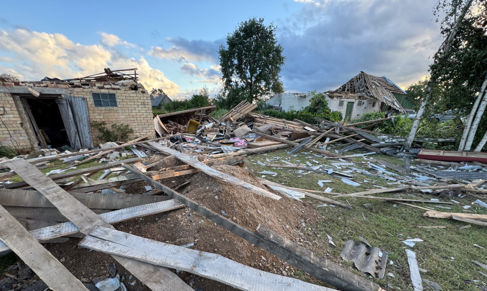 Viesulo padariniai Šiaulių rajone