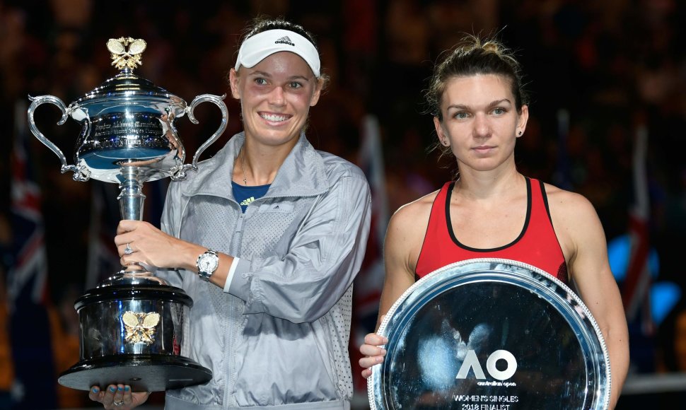 Caroline Wozniacki ir Simona Halep