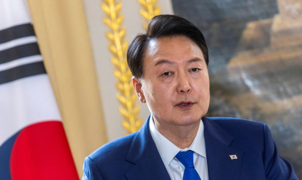Pietų Korėjos prezidentas Yoon Suk-yeolas