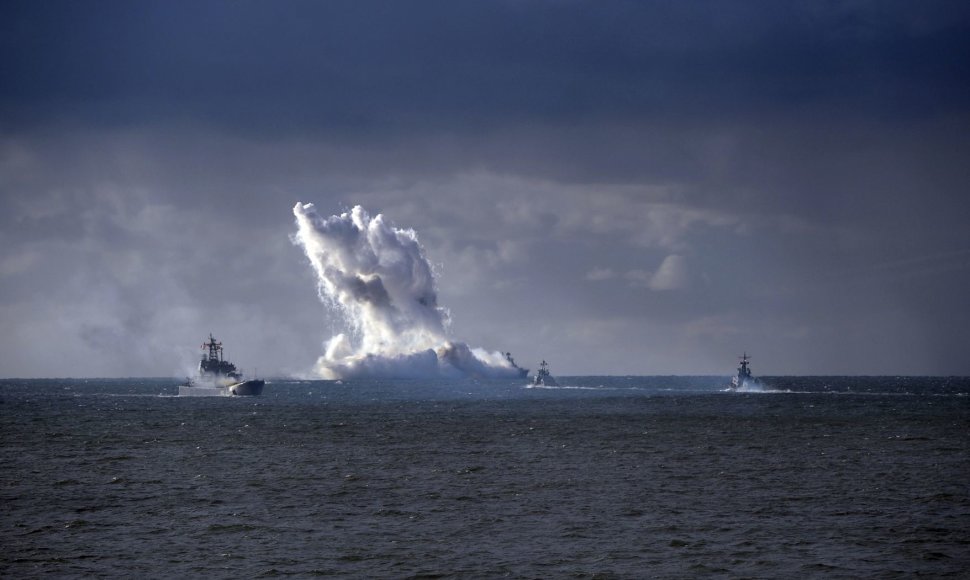 Karinės pratybos „Zapad 2013“ vyko ir Baltijos jūroje.
