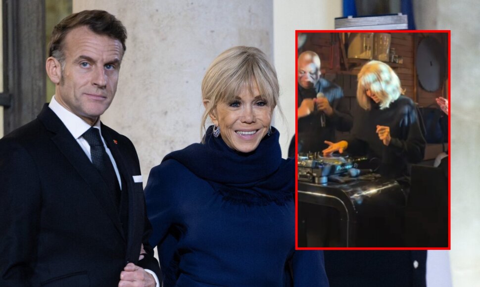 Brigitte Macron ir Emmanuelis Macronas