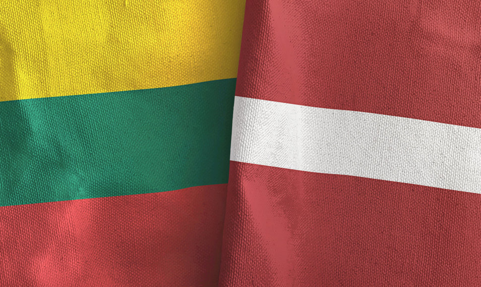 Lietuvos, Latvijos vėliavos
