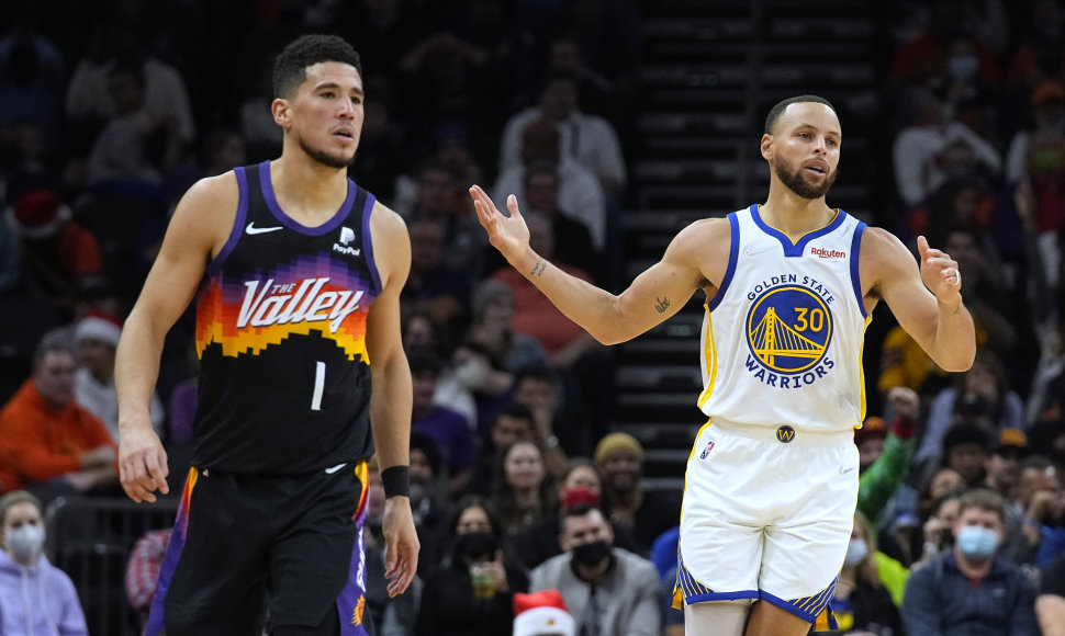 Devinas Bookeris ir Stephenas Curry