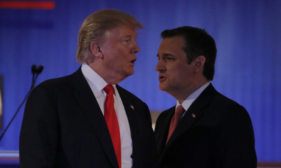 Donaldas Trumpas ir Tedas Cruzas