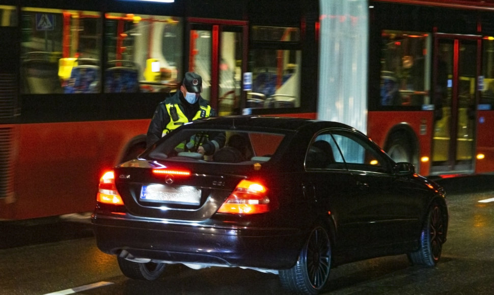 Akimirka iš vykusio policijos reido