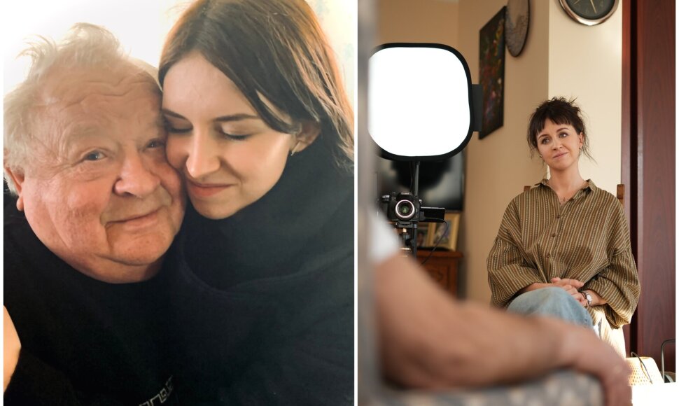 Monika su a.a. seneliu ir „Šeimos dokumentikos“ filmavime